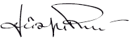 Signature of Giuseppe Recchi, Chairman (signature)