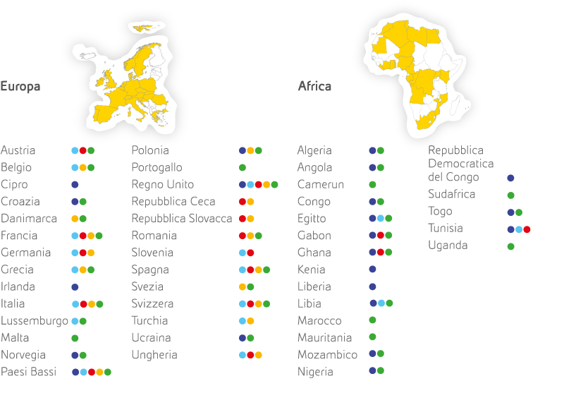 La presenza Eni nel mondo - Europa (Grafico)