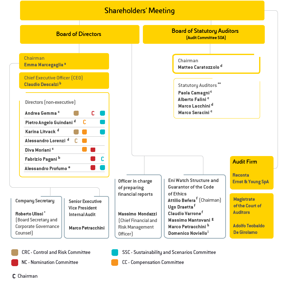 Company's corporate governance structure (graphic)