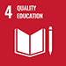 Sustainable Development Goals &ndash; goal 04 (icon)