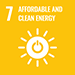 Sustainable Development Goals &ndash; goal 07 (icon)