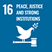 Sustainable Development Goals &ndash; goal 16 (icon)