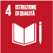 Obiettivi globali per lo sviluppo sostenibile (SDGs) &ndash; 04 (icon)