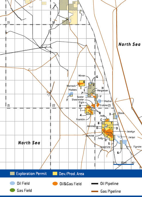 Activity areas &ndash; United Kingdom (map)