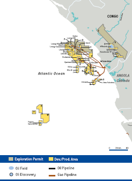 Activity areas &ndash; Congo (map)