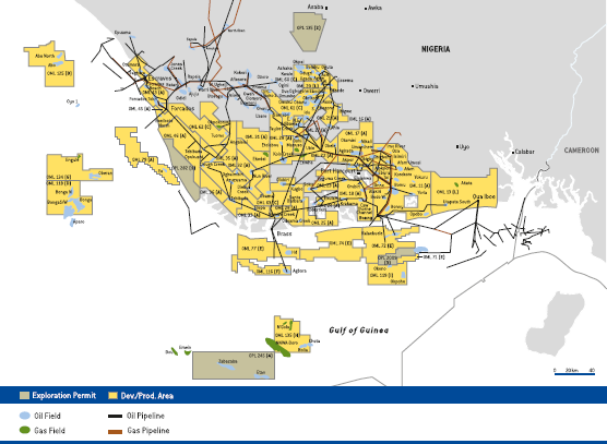 Activity areas &ndash; Nigeria (map)