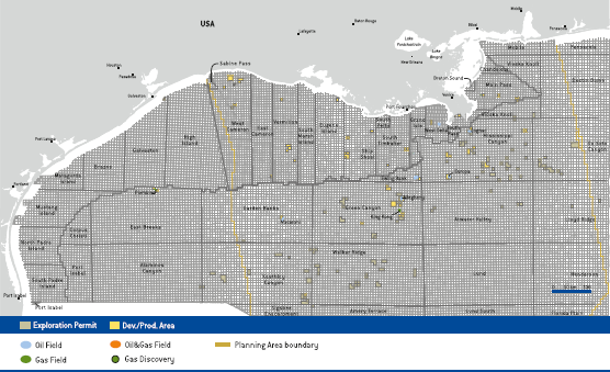 Activity areas &ndash; United States (map)