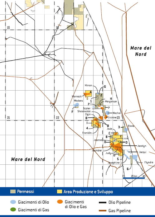 Paesi di attivit&agrave; &ndash; Regno Unito (Mappa)