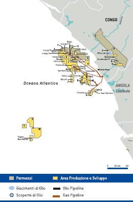 Paesi di attivit&agrave; &ndash; Congo (Mappa)