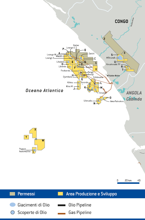 Paesi di attivit&agrave; &ndash; Congo (Mappa)