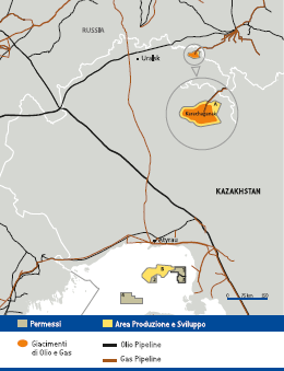 Paesi di attivit&agrave; &ndash; Kazakhstan (Mappa)