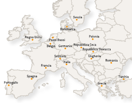La rete commerciale (Mappa)