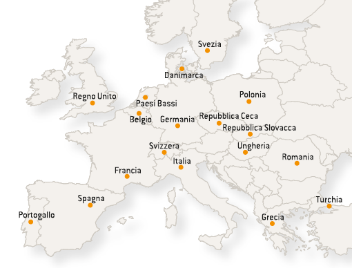 La rete commerciale (Mappa)